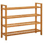 Shoe Rack With 2 Shelves 50X27X Solid Oak Wood