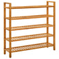 Shoe Rack With 2 Shelves 50X27X Solid Oak Wood