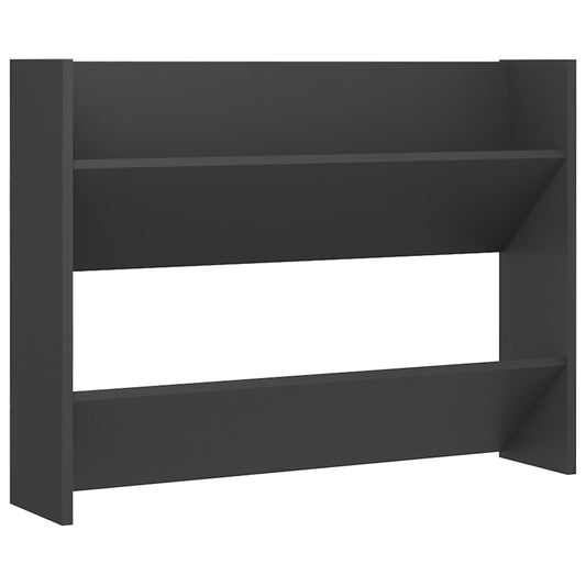 Wall Shoe Cabinet 80X18X Engineered Wood Grey