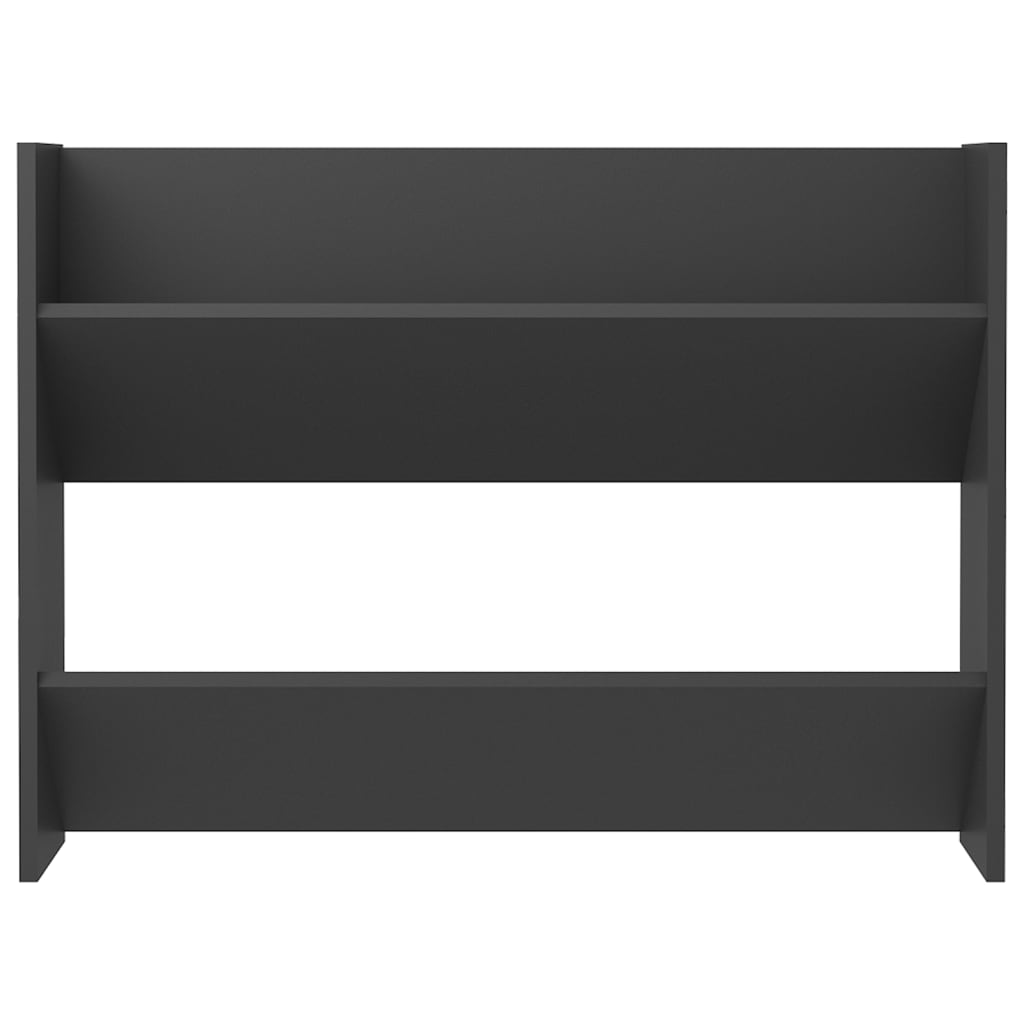 Wall Shoe Cabinet 80X18X Engineered Wood Grey