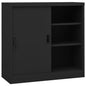 Office Cabinet With Sliding Door 90X40X90 Cm Steel