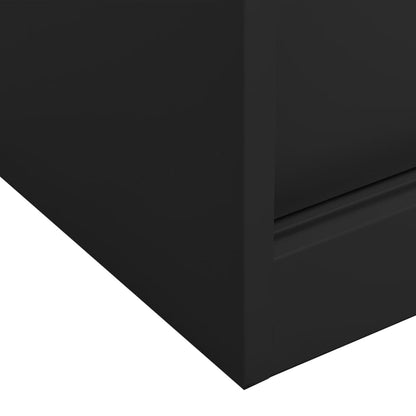Office Cabinet With Sliding Door 90X40X90 Cm Steel
