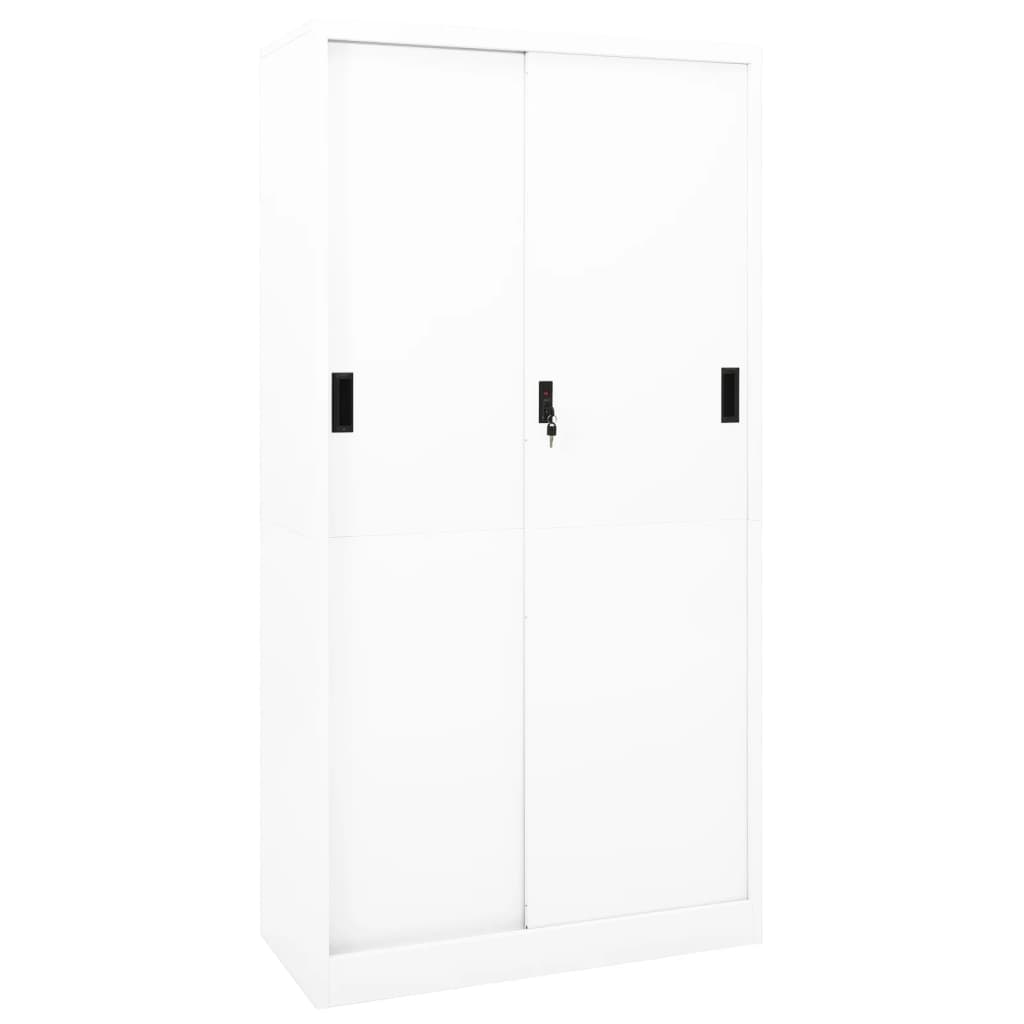Office Cabinet With Sliding Door 90X40X180 Cm Steel