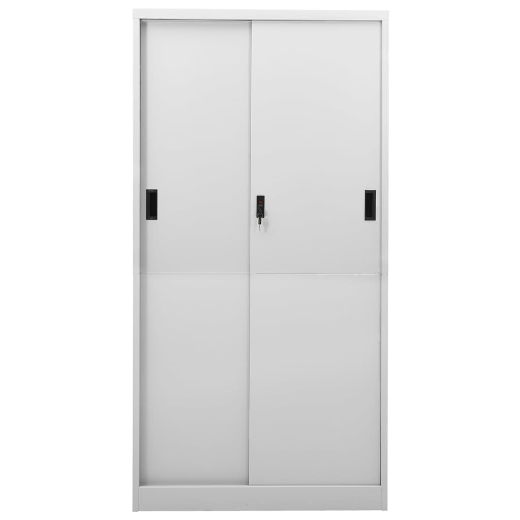 Office Cabinet With Sliding Door 90X40X180 Cm Steel