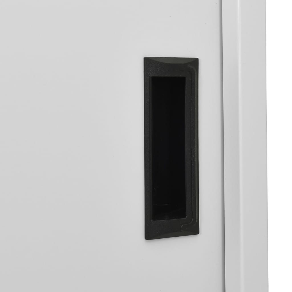 Office Cabinet With Sliding Door 90X40X180 Cm Steel