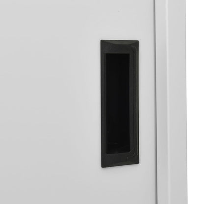 Office Cabinet With Sliding Door 90X40X180 Cm Steel