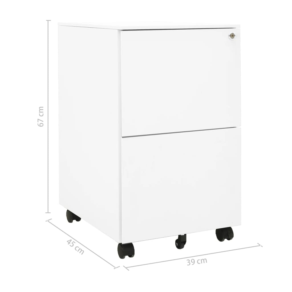 Mobile File Cabinet 39X45X67 Cm Steel