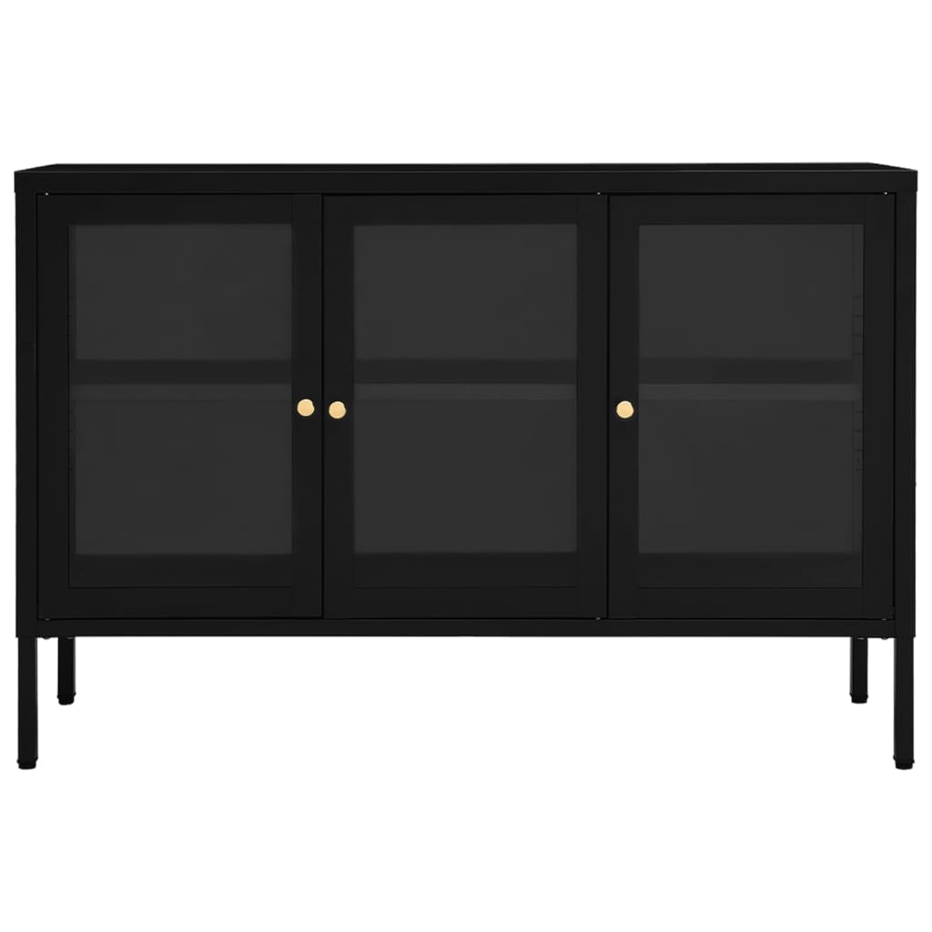 Sideboard 105X35X70 Cm Steel And Glass