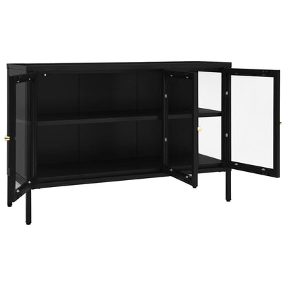 Sideboard 105X35X70 Cm Steel And Glass