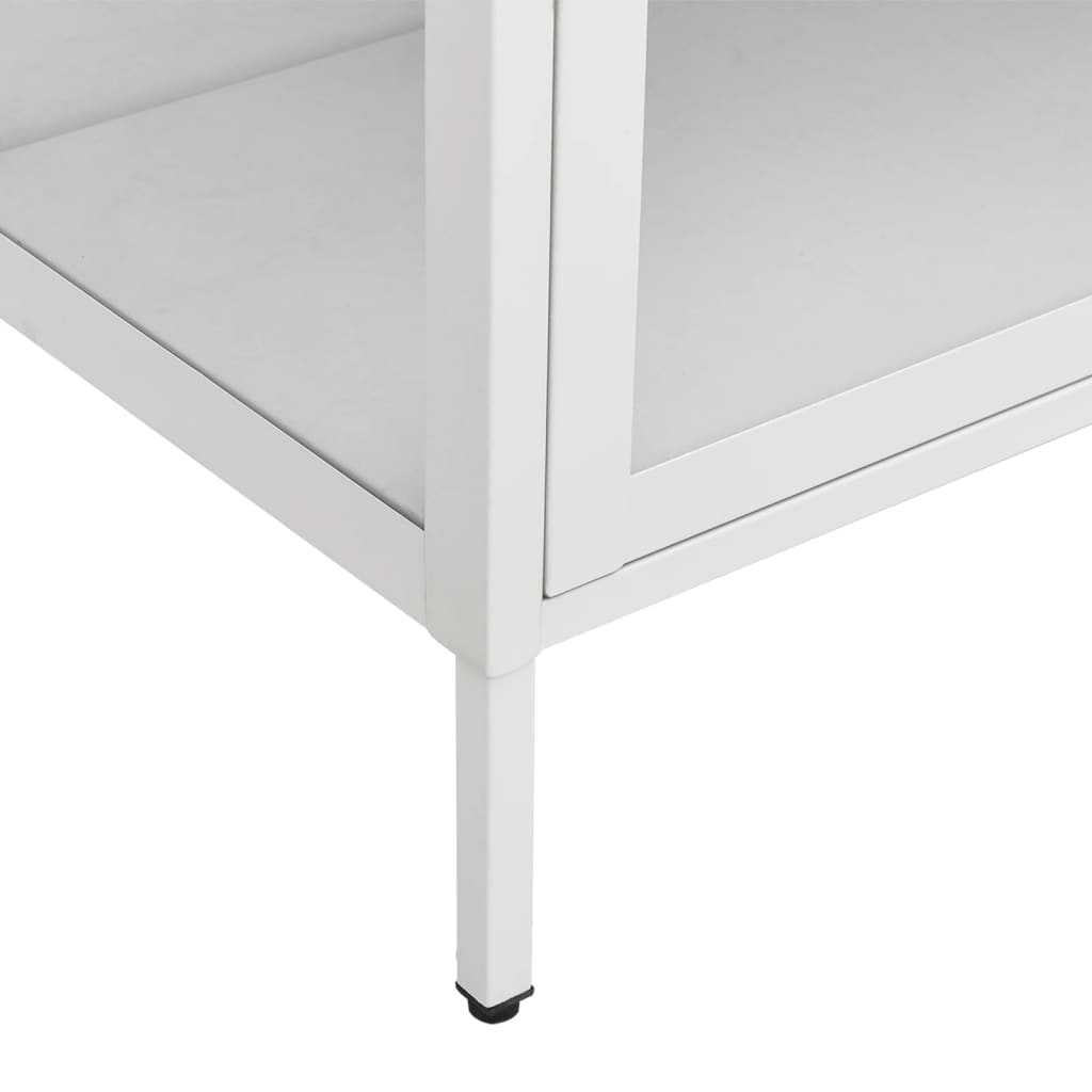 Display Cabinet 90X40X180 Cm Steel And Tempered Glass