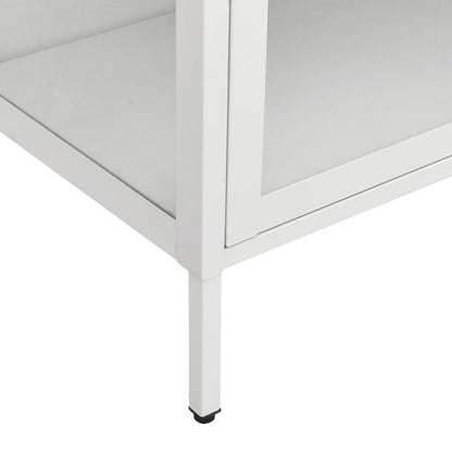 Display Cabinet 90X40X180 Cm Steel And Tempered Glass