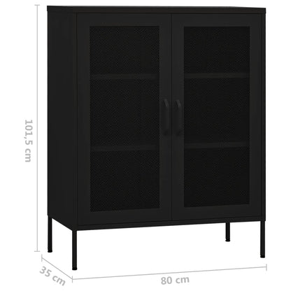 Storage Cabinet 80X35X101.5 Cm Steel