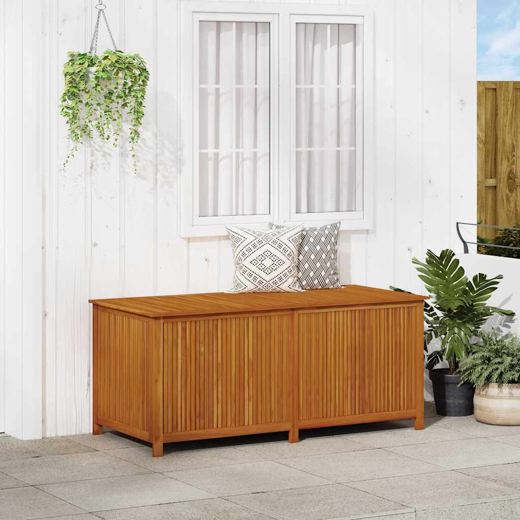 Garden Storage Box Solid Acacia Wood