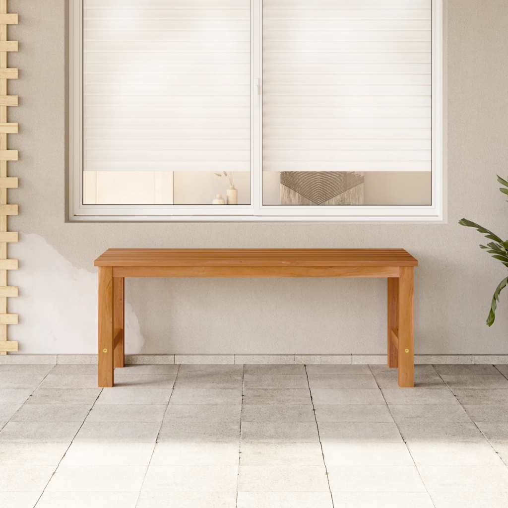 Garden Bench 114 Cm Solid Teak Wood