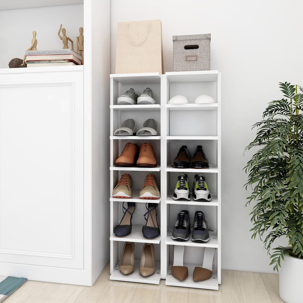 Shoe Cabinets 2 Pcs 27.5X27X102 Cm