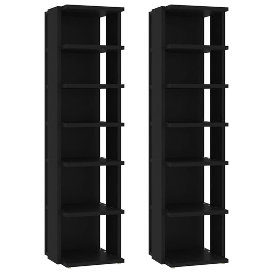 Shoe Cabinets 2 Pcs 27.5X27X102 Cm