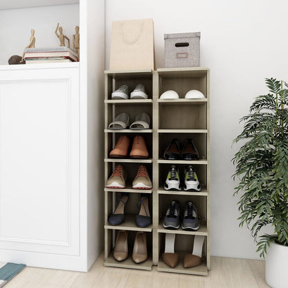 Shoe Cabinets 2 Pcs 27.5X27X102 Cm