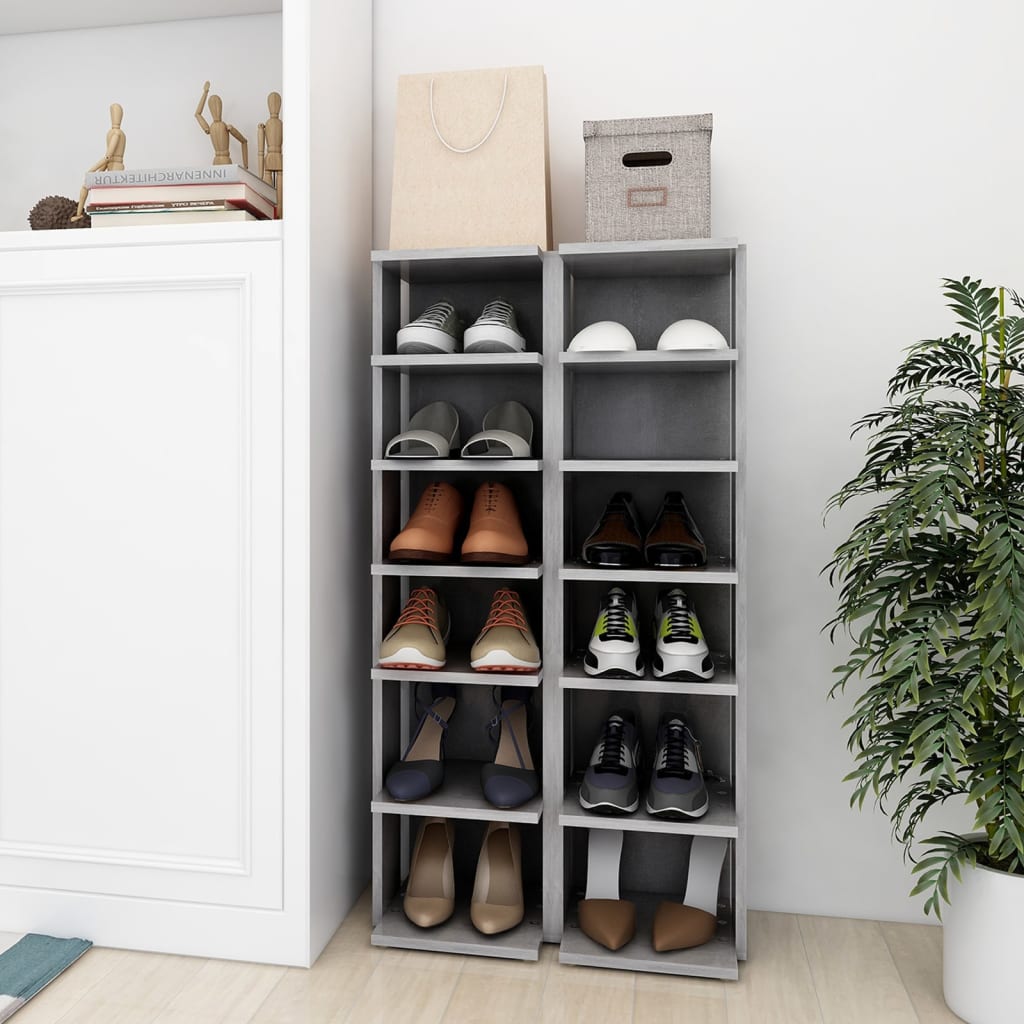 Shoe Cabinets 2 Pcs 27.5X27X102 Cm