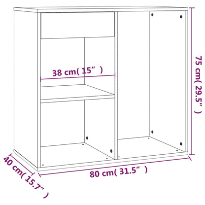 Cosmetic Cabinet 80X40X75 Cm Engineered Wood