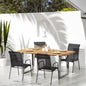 Garden Chairs 2 Pcs Steel And Textilene Black