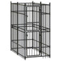 Outdoor Dog Kennel Steel 1.84 M²