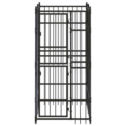 Outdoor Dog Kennel Steel 1.84 M²
