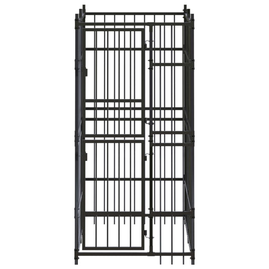 Outdoor Dog Kennel Steel 1.84 M²