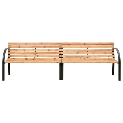 Twin Garden Bench 241 Cm Solid Wood Chinese Fir