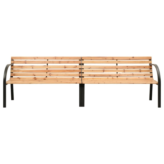 Twin Garden Bench 241 Cm Solid Wood Chinese Fir