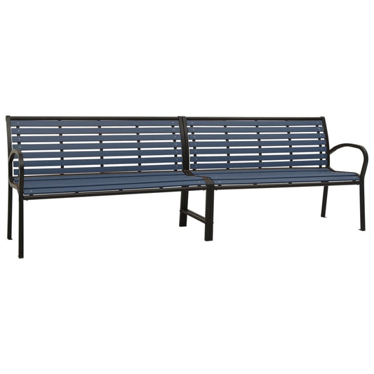 Twin Garden Bench Steel And Wpc