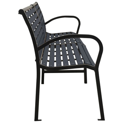 Twin Garden Bench Steel And Wpc