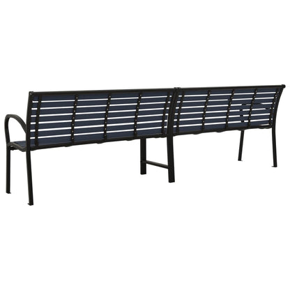 Twin Garden Bench Steel And Wpc