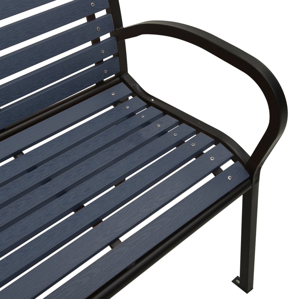 Twin Garden Bench Steel And Wpc