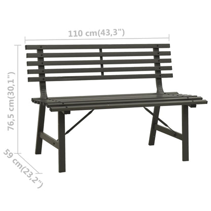 Garden Bench 110 Cm Steel
