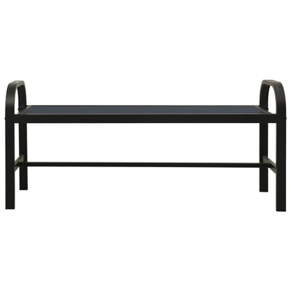 Garden Bench 124.5 Cm Steel And Wpc
