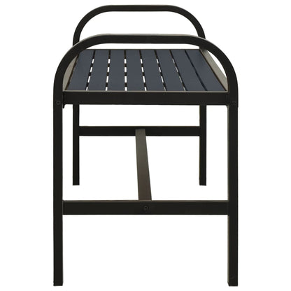 Garden Bench 124.5 Cm Steel And Wpc