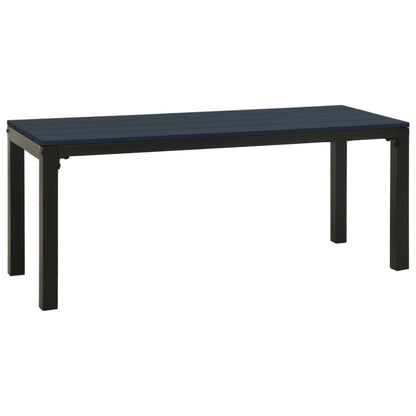 Garden Bench 110 Cm Steel And Wpc