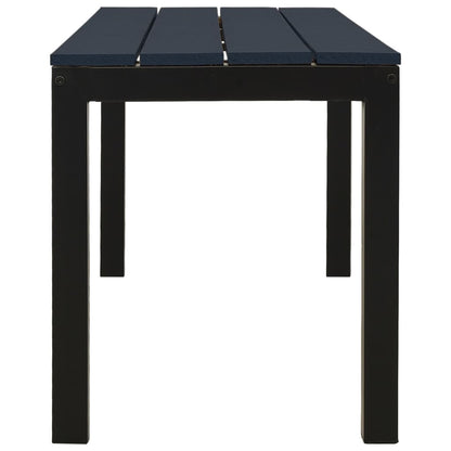 Garden Bench 110 Cm Steel And Wpc