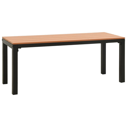Garden Bench 110 Cm Steel And Wpc