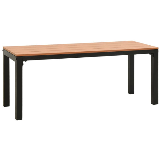 Garden Bench 110 Cm Steel And Wpc