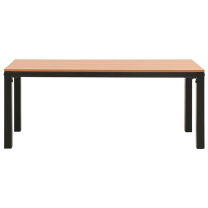 Garden Bench 110 Cm Steel And Wpc