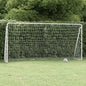 Football Goal With Net White Steel&Polyester
