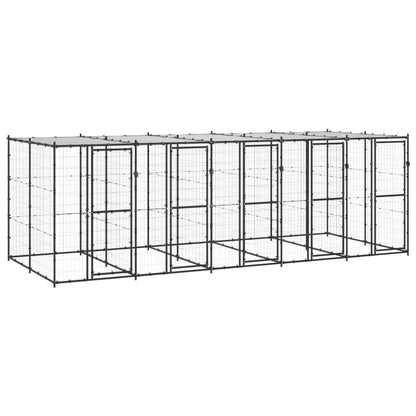 Outdoor Dog Kennel Steel With Roof