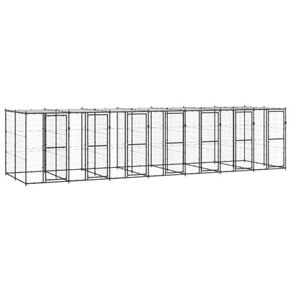 Outdoor Dog Kennel Steel With Roof