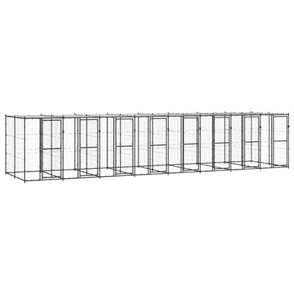 Outdoor Dog Kennel Steel With Roof