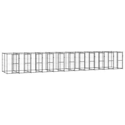 Outdoor Dog Kennel Steel With Roof