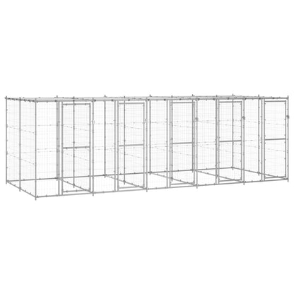 Outdoor Dog Kennel Steel With Roof