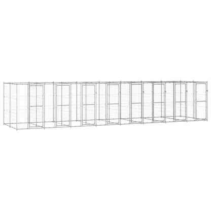 Outdoor Dog Kennel Steel With Roof