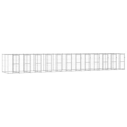 Outdoor Dog Kennel Steel With Roof