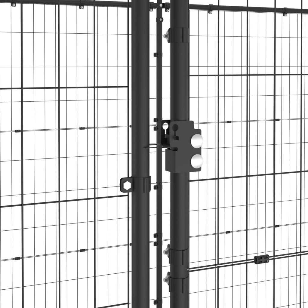 Outdoor Dog Kennel Steel With Roof 7.26 M²
